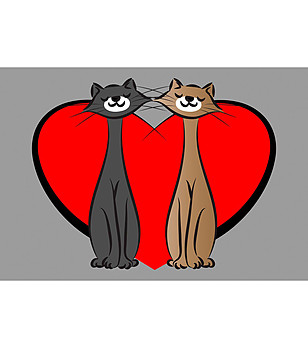 Постелка Cats Love 75х52 см снимка