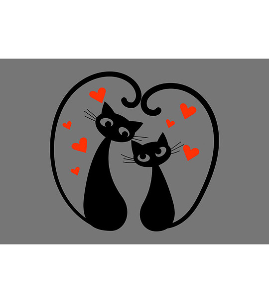 Постелка Cats in love 75х52 см снимка