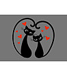 Постелка Cats in love 75х52 см-0 снимка