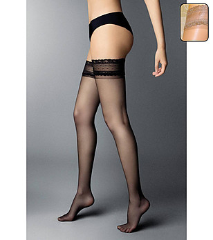 Дълги дамски чорапи в телесен нюанс Mercedes 6 DEN снимка