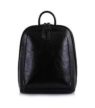 Черна раница от еко кожа Zaria снимка