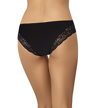 Черни памучни бикини с дантела Antonia снимка