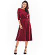 Рокля в бордо с кадифен ефект Zia-0 снимка