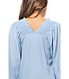Светлосиня дамска блуза Hanna-2 снимка