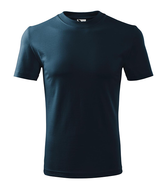 Unisex памучна тениска в тъмносиньо Heaver снимка