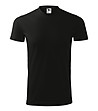 Unisex памучна тениска с V-образно деколте в черно Heavy-0 снимка