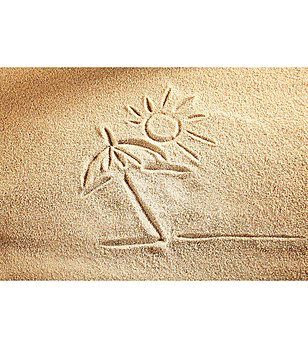 Постелка с принт Print on sand 52х75 см снимка