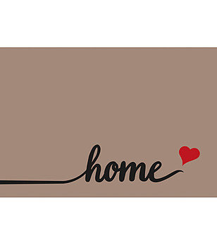 Постелка с принт Home is Love 52х75 см снимка