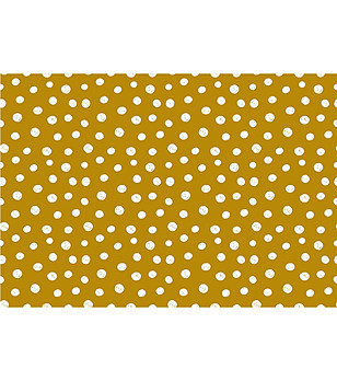 Постелка с принт White dots on Mustard 52х75 см снимка