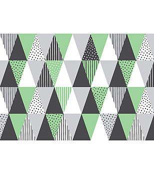 Постелка с принт Shapes in green 52х75 см снимка