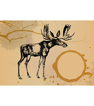 Постелка с принт Moose 52х75 см снимка
