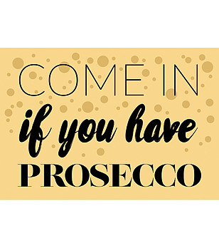 Постелка с принт Prosecco 52х75 см снимка