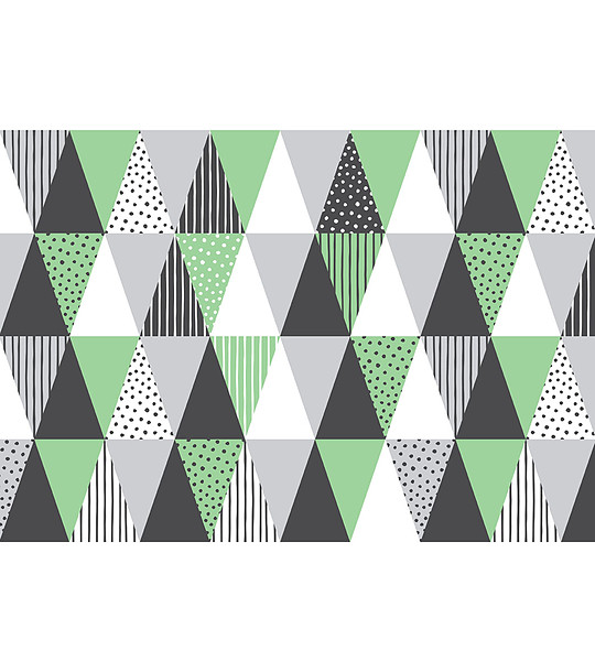 Постелка с принт Shapes in green 52х75 см снимка