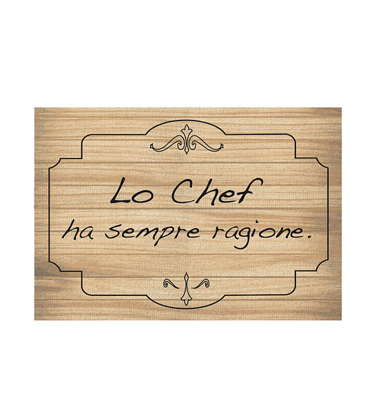Постелка с принт The chef is always right 52х75 см снимка