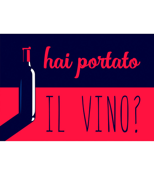 Постелка с принт Il vino 52х75 см снимка