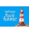Постелка с принт Welcome back home 52х75 см-0 снимка