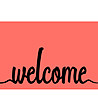 Постелка с принт Welcome 52х75 см-0 снимка