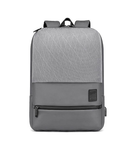 Сива unisex раница с USB порт снимка