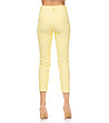 Светложълт дамски слим панталон Lorna-1 снимка