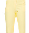 Светложълт дамски слим панталон Lorna-2 снимка