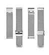 Unisex сребрист часовник с черен циферблат Vernier-3 снимка