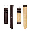 Unisex часовник със сребрист корпус и кафява кожена каишка Vernier-3 снимка