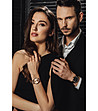 Unisex часовник в розовозлатисто Lugano-1 снимка