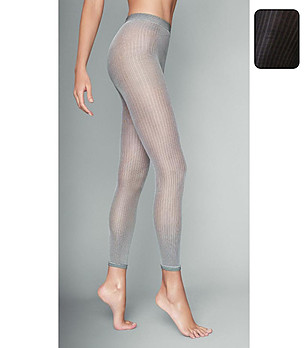 Черен раиран дамски клин Krista 40 DEN снимка