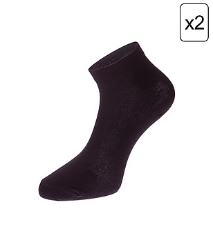 Комплект от 2 чифта черни Unisex чорапи 2ULIANO снимка