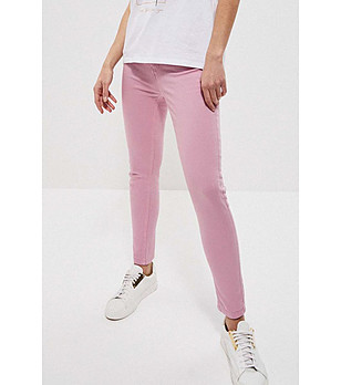 Розови дамски памучни дънки Ilina снимка