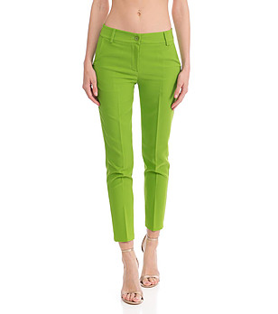 Светлозелен дамски панталон Kosara снимка