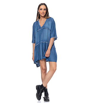 Синя рокля от деним Villia снимка