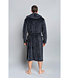 Мъжки халат в цвят графит Mimas-1 снимка