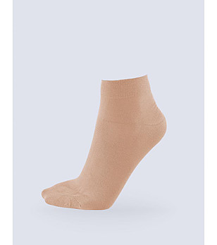 Unisex бежови чорапи с бамбук снимка