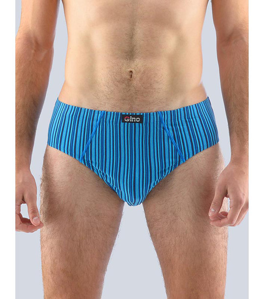 Мъжки слипове на райе в сини нюанси Brand снимка
