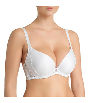 Бял сутиен с повдигащ ефект Cora снимка