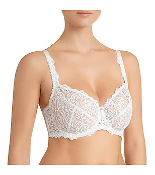 Бял сутиен с меки чашки Evelen снимка