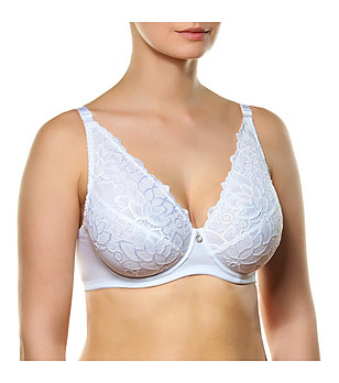 Сутиен с меки чашки в бяло Bianca снимка