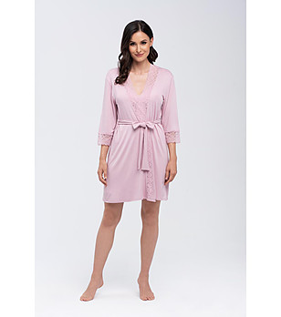 Розов дамски халат Jane снимка