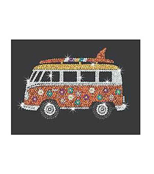 Направи си сам картина с пайети Camper van 31х37 см снимка