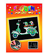 Направи си сам картина с цветни пайети Scooter 31х37 см-1 снимка