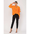 Дамска риза в оранжево с ефектни ръкави Forlana-3 снимка