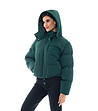Тъмнозелено дамско зимно яке Grace-0 снимка