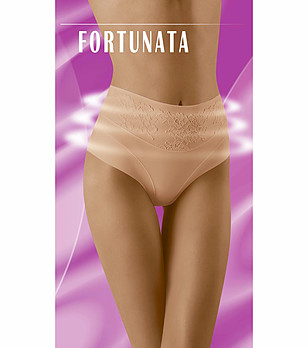Бикини в бeжово с релефна бродерия Fortunata снимка