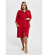 Червен дамски халат Song-0 снимка