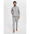Светлосив мъжки памучен комплект Fox-0 снимка