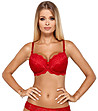 Червен сутиен с повдигащ ефект Katia-0 снимка
