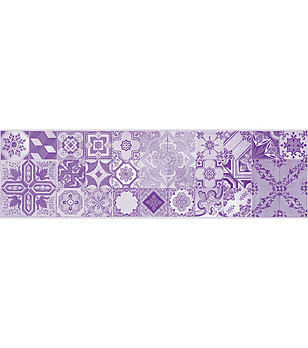 Пътека в лилави нюанси 180х52 см снимка