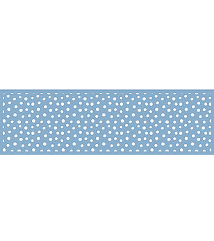 Светлосиня пътека на бели точки 180х52 см снимка