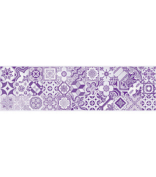 Пътека в лилави нюанси 180х52 см снимка